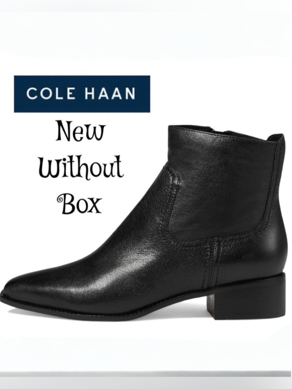 COLE HAAN Naia Leather Ankle Boots NWOB $199